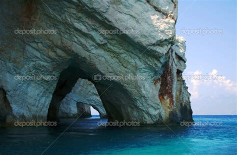 Blue Caves Zakynthos Island Stock Photo By Gkordus