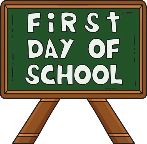 First Day of School Canvas Cartoon Colored Clipart 48261846 Vector Art ...