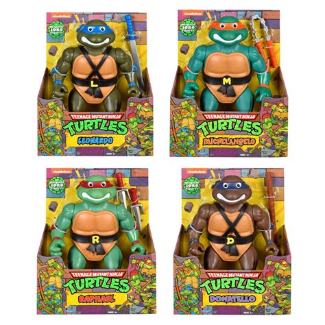 Playmates Teenage Mutant Ninja Turtles Retro Giant Turtles Set Of