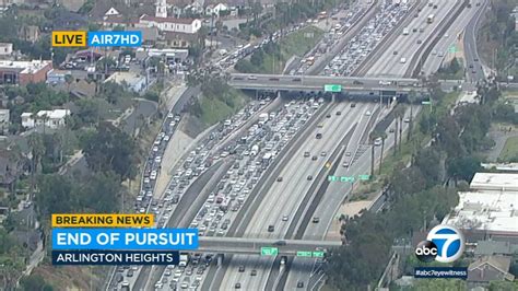 10 Freeway Shut Down Near Dtla After Police Chase Ends In Crash Rlosangeles