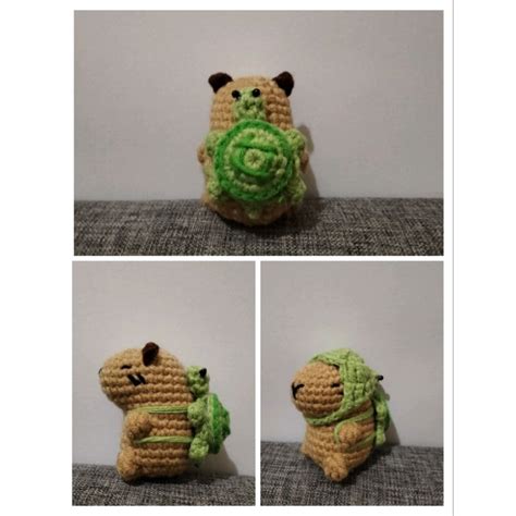 Jual Capybara Turtle Bag Crochet Keychain Gantungan Kunci Shopee