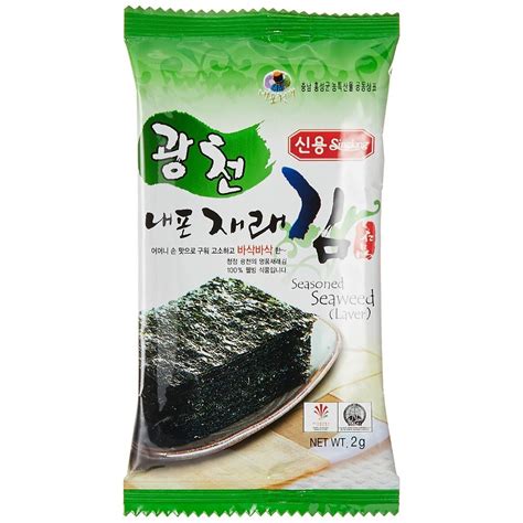 Sl Seasoned Seaweed Perilla Oil Laver Korean Roasted Seaweed Snack G