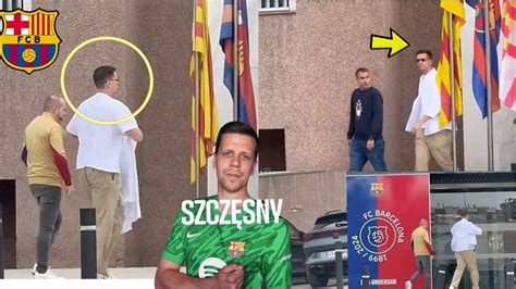 Szczesny Arrived To Sign At Barcelona Office Announcement Set