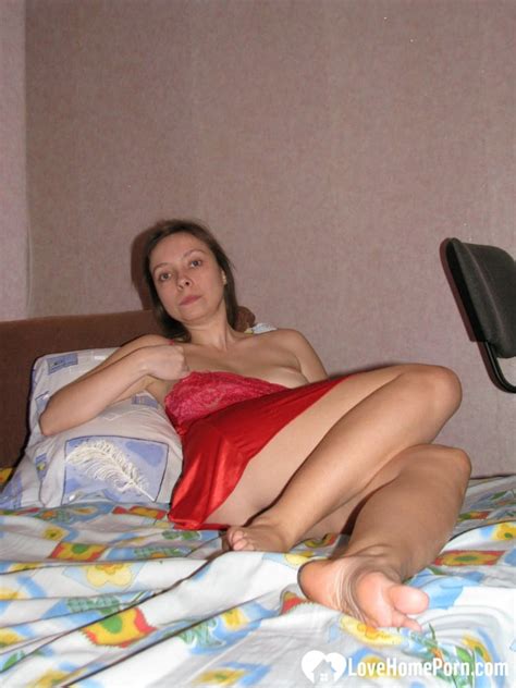 All Natural Brunette Strips Off Her Silky Nightgown And Poses Naked CoedCherry
