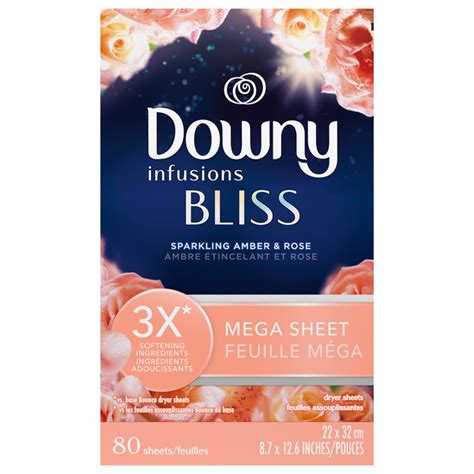 Save On Downy Infusions Bliss Sparkling Amber Rose Mega Dryer Sheets