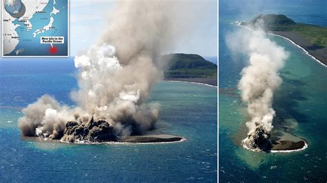 Watch The Birth Of A New Island From An Underwater Volcanic Eruption