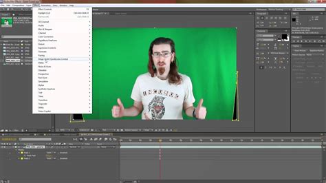 How To Key Out Green Screen In Adobe After Effects Using Key Light