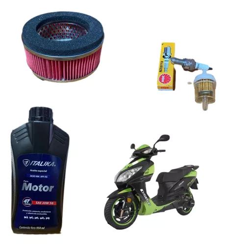 Kit De Afinacion Sencillo Para Moto Italika Ds Verde Env O Gratis