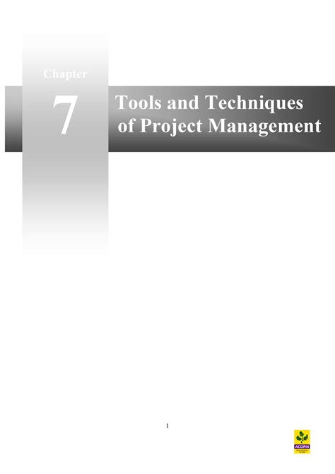 Tools And Techniques Of Project Mangement Tools And Techniques Of