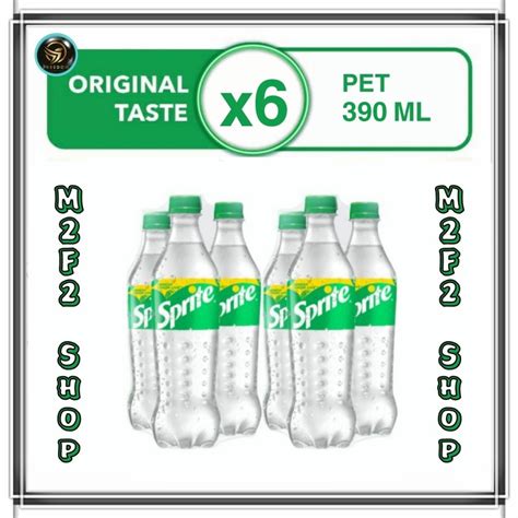 Jual Sprite MInuman Bersoda Botol Plastik Pet 390 Ml Kemasan 6 Pcs