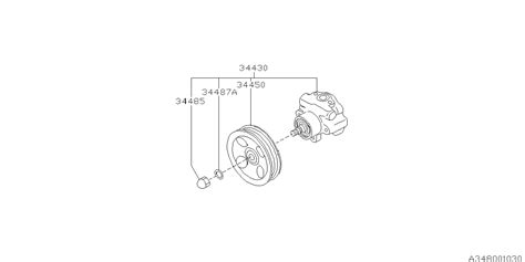 Subaru Crosstrek Power Steering Pump Fc A Genuine Subaru Part