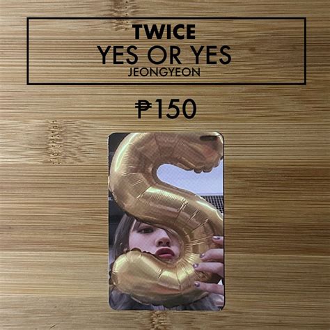 Twice Jeongyeon Yes Or Yes Photocard Hobbies Toys Memorabilia