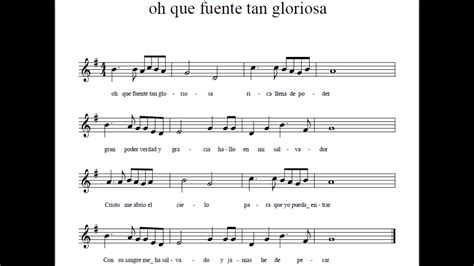 Himno 208 Himnario De Sion Oh Que Fuente Tan Gloriosa Partitura