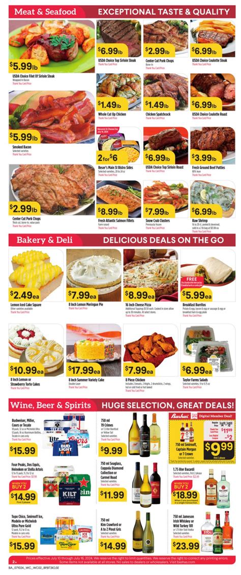 Bashas Ad Specials July 10 July 16 2024