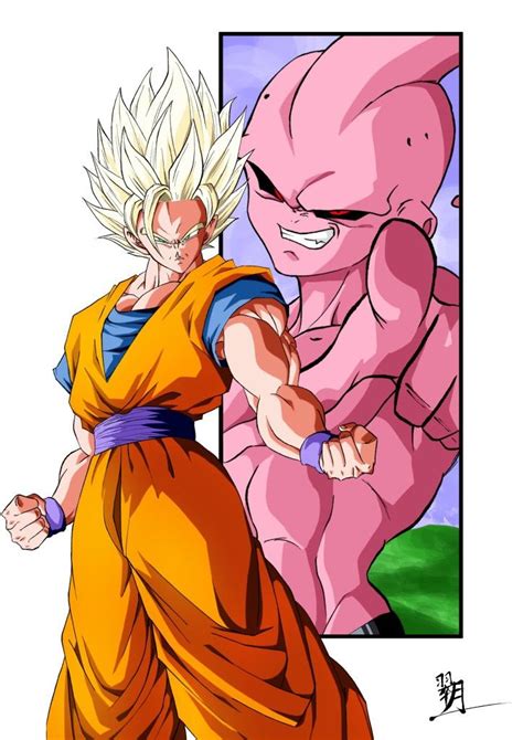 Goku ssj 2 Vs Kid Buu | Dragones, Dragon ball super, Dragon ball