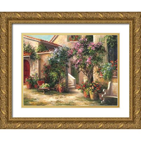 Fronckowiak Art 14x12 Gold Ornate Wood Framed With Double Matting