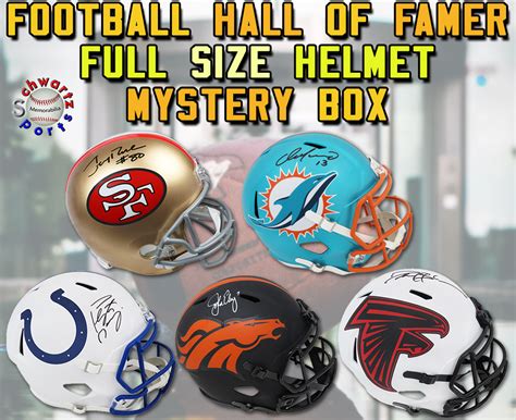 Schwartz Sports Football Hall Of Famer Signed Full Size Helmet Mystery