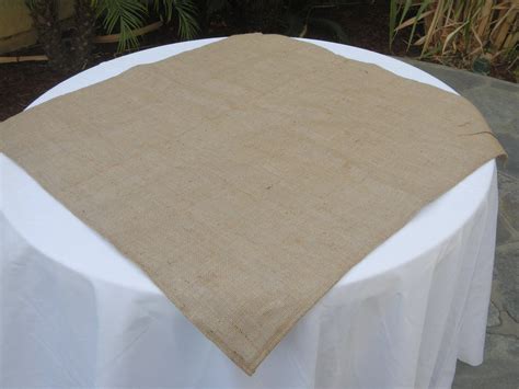 Burlap Table Square Burlap Overlay Wedding Party Shower