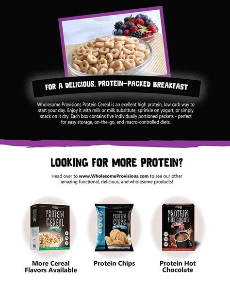 Protein Cereal, Low Carb Cereal, High Protein Cereal,Macro-Controlled ...