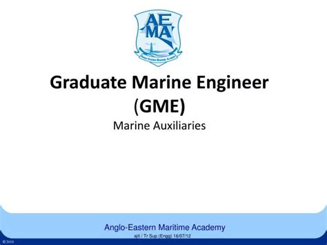 PPT Graduate Marine Engineer GME Marine Auxiliaries PowerPoint