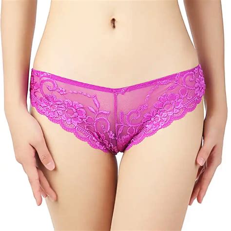 Victorias Masquerade Womens Hollow Out Sexy Briefs Mesh Lingerie See