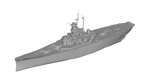 Archivo OBJ Acorazado USS AlabamaPlan Imprimible En 3D Para Descargar