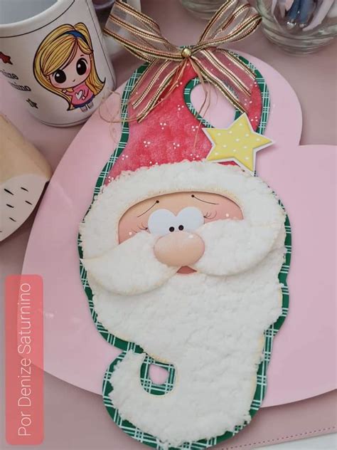 Enfeite De Ma Aneta Para Decora O De Natal Papai Noel Molde Gr Tis