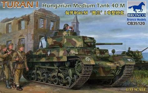 Turan I Hungarian Medium Tank 40.M (1:35) - Bronco Models | Car-model ...