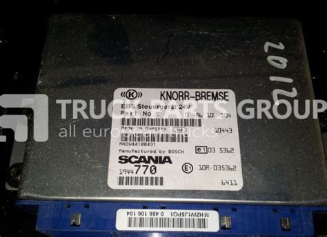 Scania BMS EBS7 KNORR 2823541 2570040 Scania NTG EURO 6 Truck