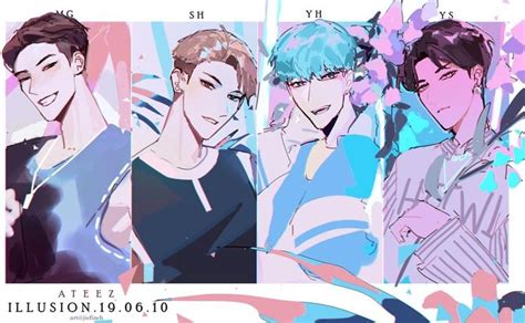 Pin By Song Jules On Ateez Art Kpop Fanart Fan Art Anime