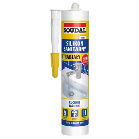 Silikon sanitarny 280 ml Biały Soudal Leroy Merlin