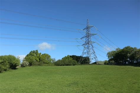 Pylons By Spelland Farm © Oast House Archive Geograph Britain And