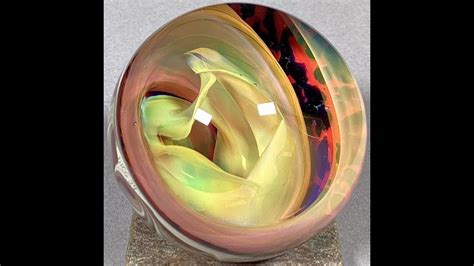 Vortex Marble Handmade By Bill Grout 2 11 Roswell Orchid 050624