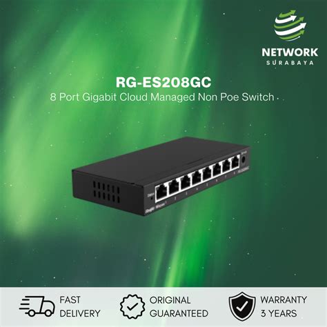 Jual RUIJIE REYEE RG ES208GC 8 PORT GIGABIT CLOUD MANAGED NON POE