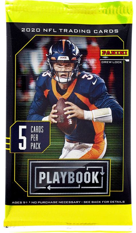 Nfl Panini 2020 Playbook Football Trading Card Pack 5 Cards Toywiz