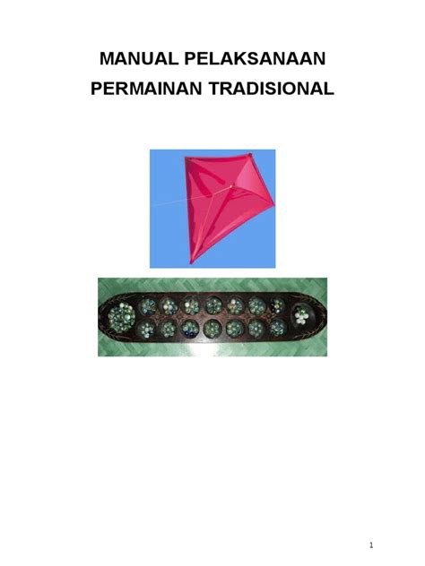 Pdf Manual Permainan Tradisional Dokumen Tips