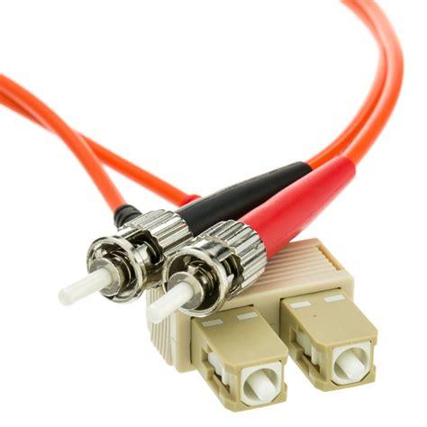 Sc St Multimode Duplex Faser Kabel M Ft Amazon