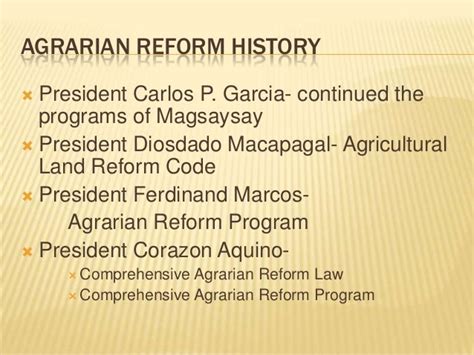 Agrarian reform