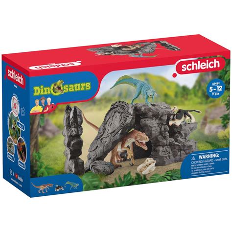 Schleich Dinosaurs DINO SET With Cave Playset Ages 5 12