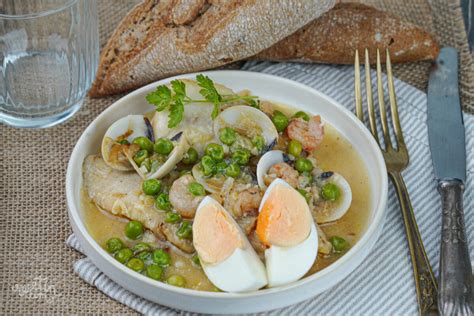 Pescada ao molho camarão e amêijoas Recetín Recetín