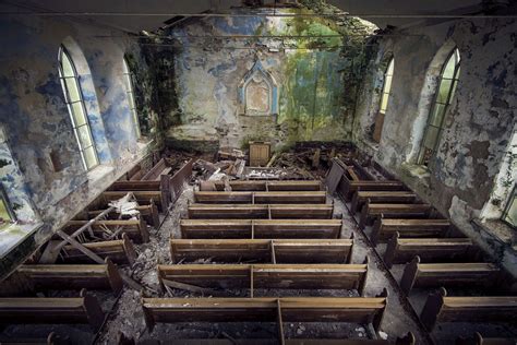 Abandoned Places: Inside of a Ruined church, Photo by Mark [967 x 645]