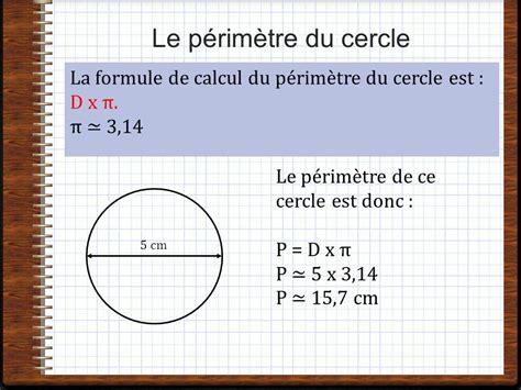 Comment Calculer Le P Rim Tre D Un Cercle Dedicass