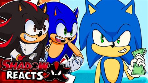 Sonic Shadow Reacts To Sonic VS Goku Rap Battle YouTube