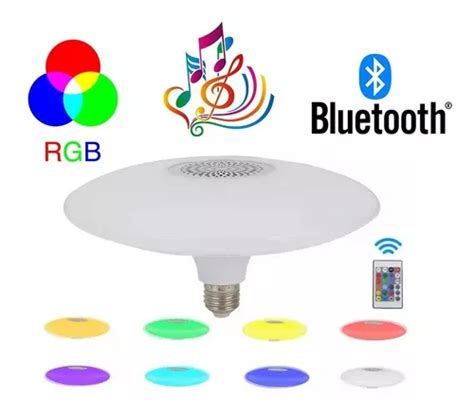 Refletor Led Mym Luz Led Inteligente Foco Alto Falante Rgb Para