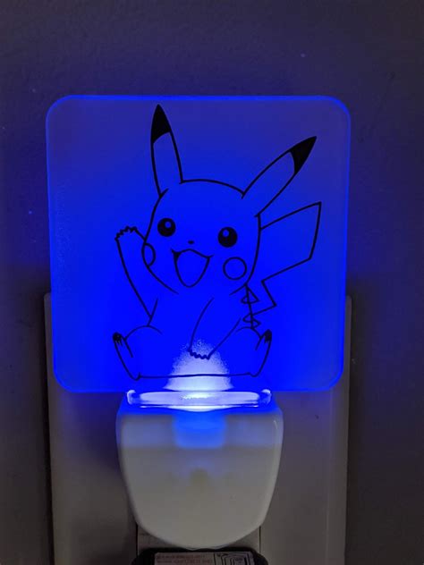 Horror Pop Culture Led Night Light Pokemon Pikachu Etsy