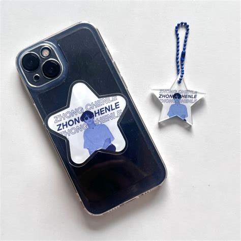 Jual READY STAR BLUE NCT DREAM POPSOCKET KEYRING KEYCHAIN Gantungan