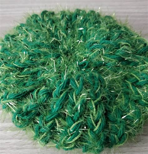 Forest Green Scrubby Green Loom Scrubby Forest Green Sparkle Scrubby