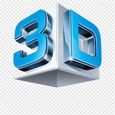 an image of a blue and white 3d logo