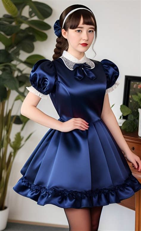 Sissy Maid Dresses Frilly Dresses Sissy Dress Satin Dresses Sequin