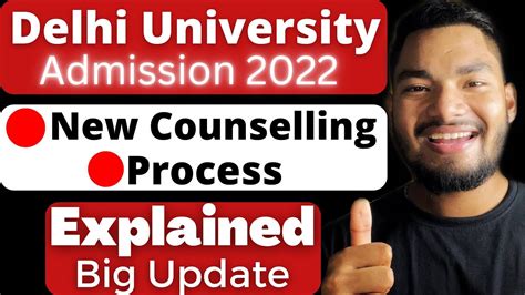 Du Update Delhi University New Counselling Process Upgrade Option